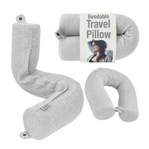 Adjustable, Bendable Neck Roll Pillow Twist Memory Foam Travel Neck Pillow 26"